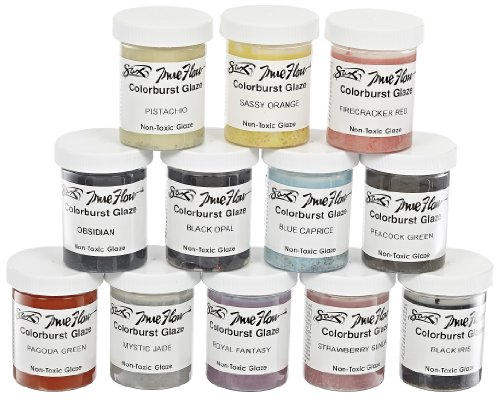 Assorted Color Glaze Set - 12 Pieces