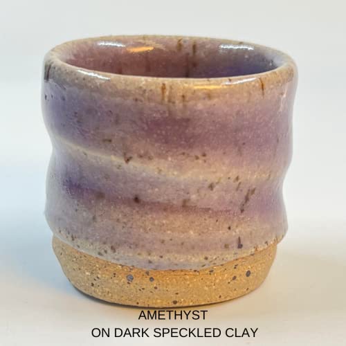 Glossy Translucent Amethyst Ceramic Glaze Pottery