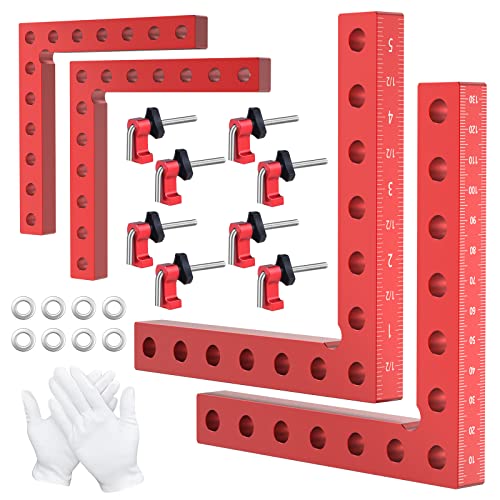 90-Degree Woodworking Corner Clamps (4 Pack)