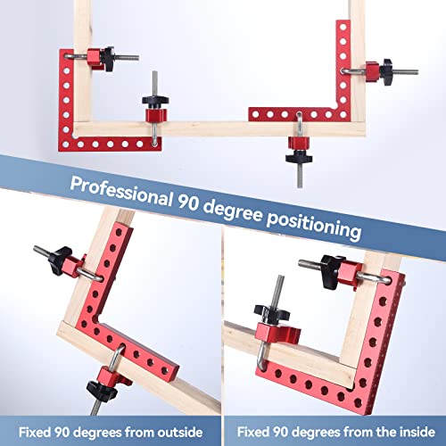 90-Degree Woodworking Corner Clamps (4 Pack)