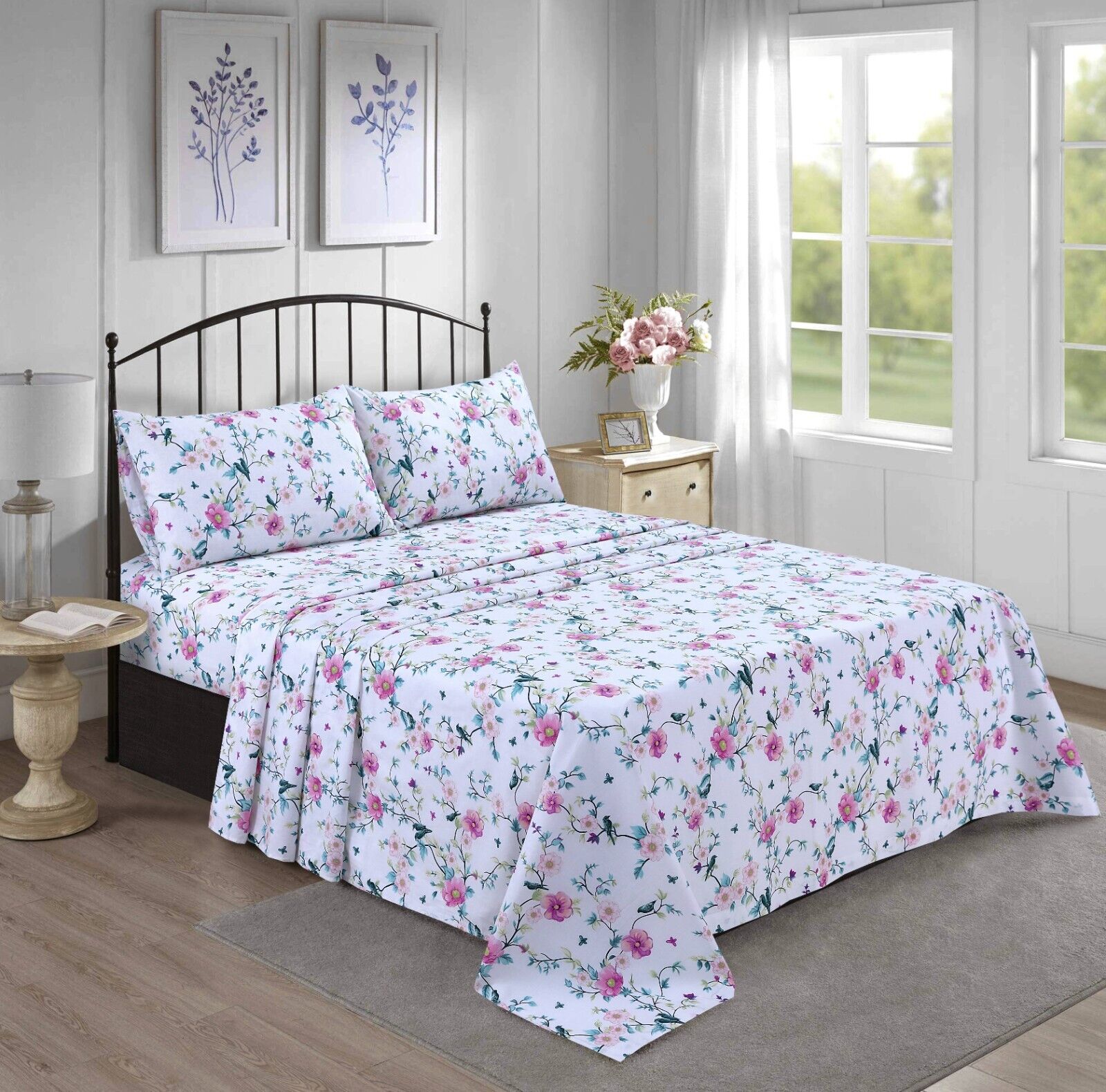 Soft Cotton Percale Sheets - 300 Thread Count