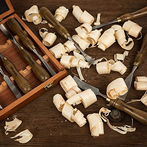 12-Piece Razor Sharp Wood Carving Set with Box