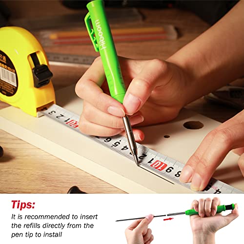 Traditional Carpenter Pencil Set with Refills & Sharpener