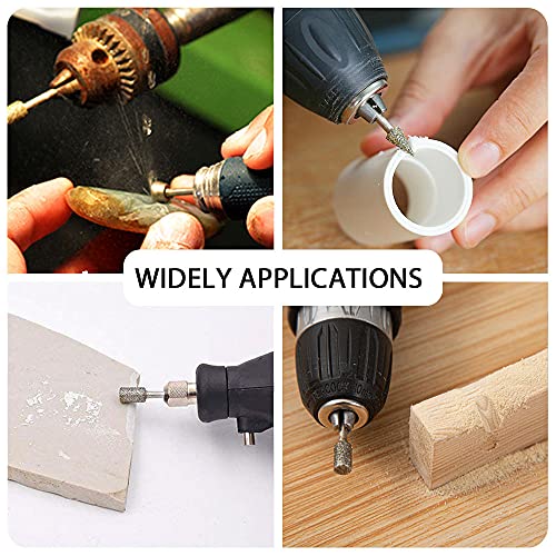 20-Piece Diamond Burr Set for Stone Carving & Engraving