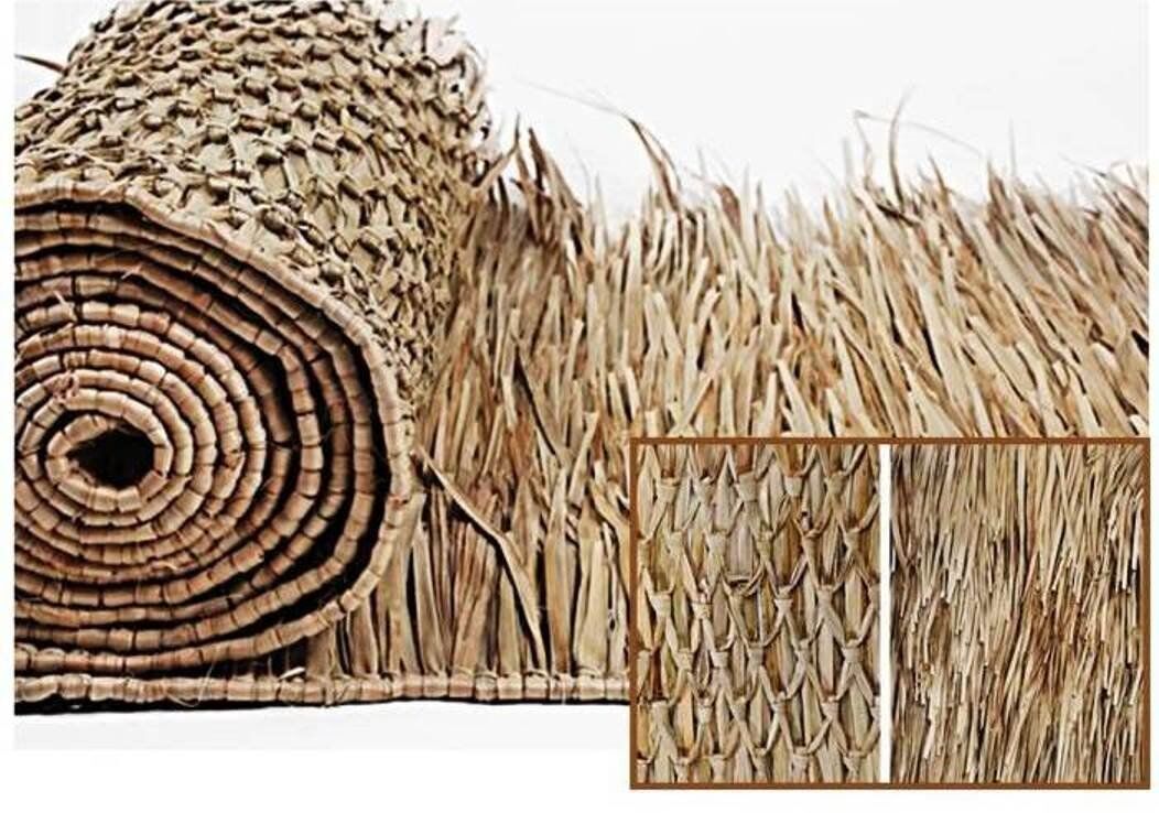 33" X 60FT Mexican Thatch Tiki PALM GRASS ROOF ROLL BEST ON MARKET FAST SHIPPING