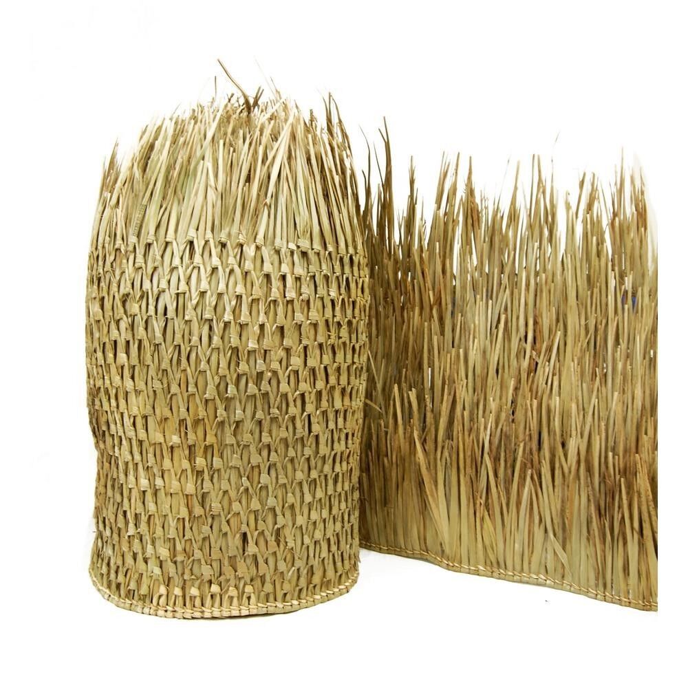 Tiki Hut Mexican Palm Runner Thatch Grass Roll Palapa Bar Roofing - 35" x 720"