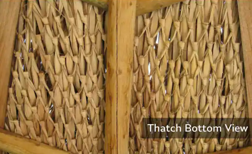 Tiki Hut Mexican Palm Runner Thatch Grass Roll Palapa Bar Roofing - 35" x 720"