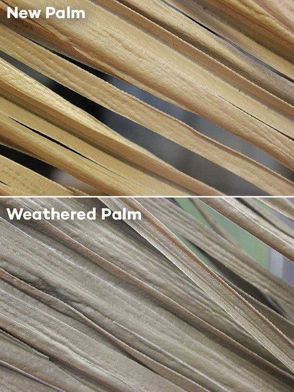 Synthetic 20 yr Viva Fire Rated Palm Thatch - Mexican Palm Thatch Replace Bundle