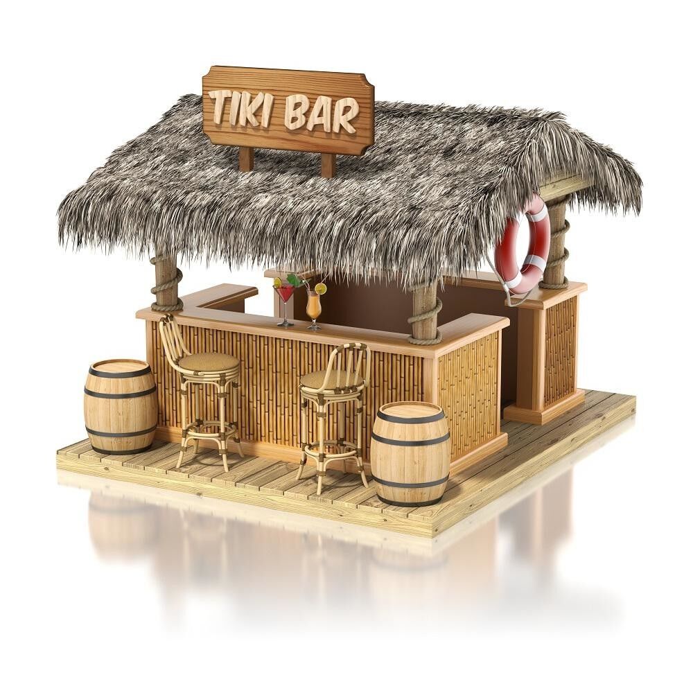 Tiki Hut Mexican Palm Runner Thatch Grass Roll Palapa Bar Roofing - 35" x 720"