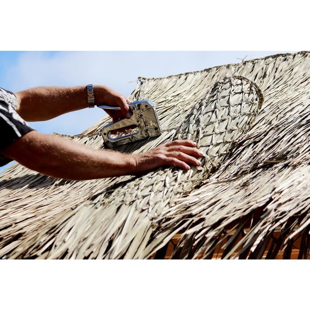 Tiki Hut Mexican Palm Runner Thatch Grass Roll Palapa Bar Roofing - 35" x 720"