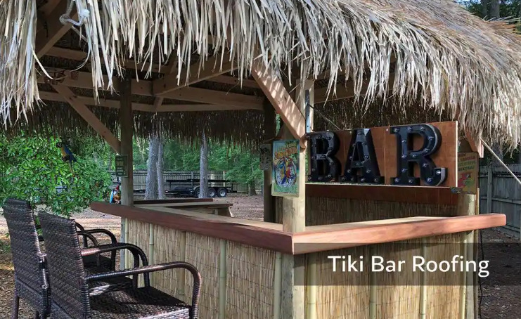 Mexican Palm Leaf Tiki Hut Runner Roll