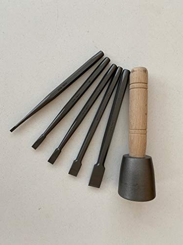 Italian Stone Carving Chisel Set with Tungsten Tips