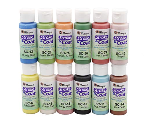 Mayco Stroke and Coat Ceramic Glaze Kit