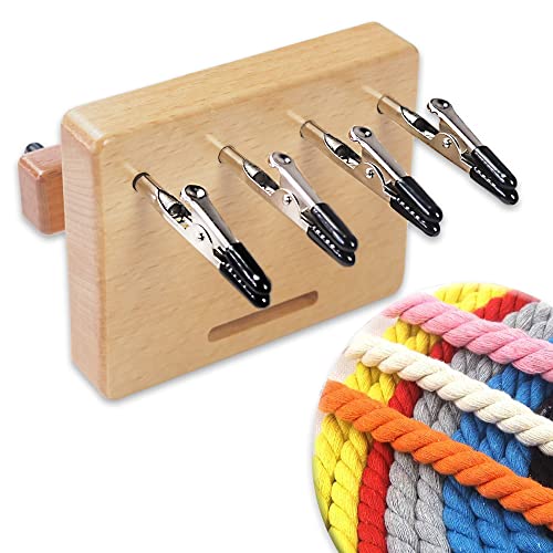 Wooden Fringe Twister for Weaving and Tassel Making