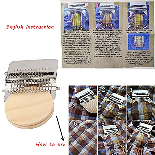 Wooden Darning Loom for DIY Mending & Weaving