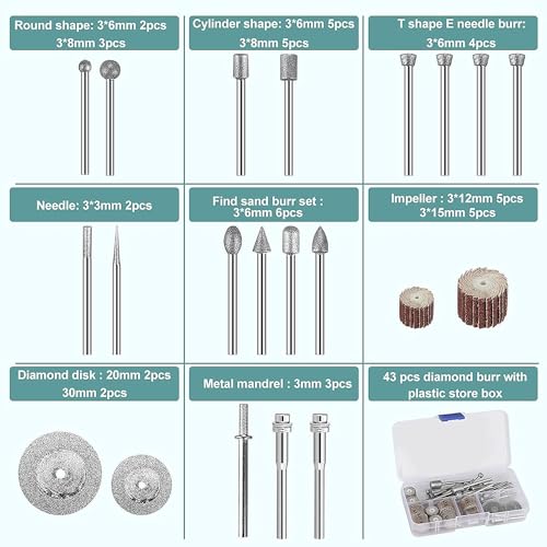 Traditional Mastercrafts Rotary Tool Accessory Kit (43Pcs)