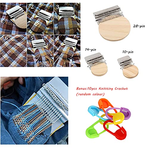 Wooden Darning Loom for DIY Mending & Weaving