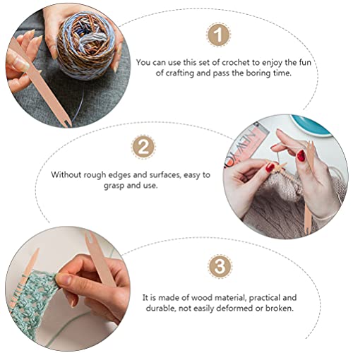 Wooden Weaving Shuttle Set for Knitting Crafts