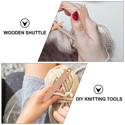 Wooden Weaving Shuttle Set for Knitting Crafts