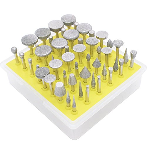 50-Piece Diamond Rotary Tool Set for Engraving & Carving
