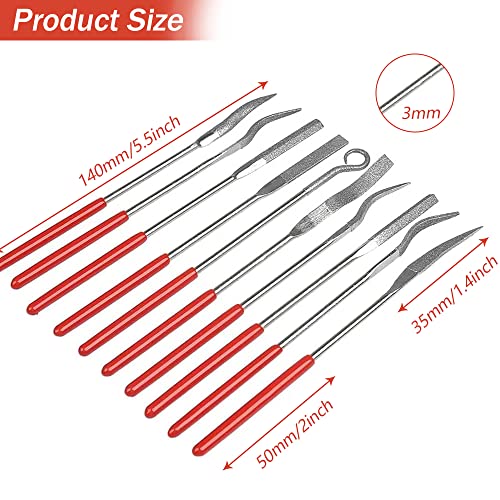 20-Piece Diamond Needle File Set for Crafts