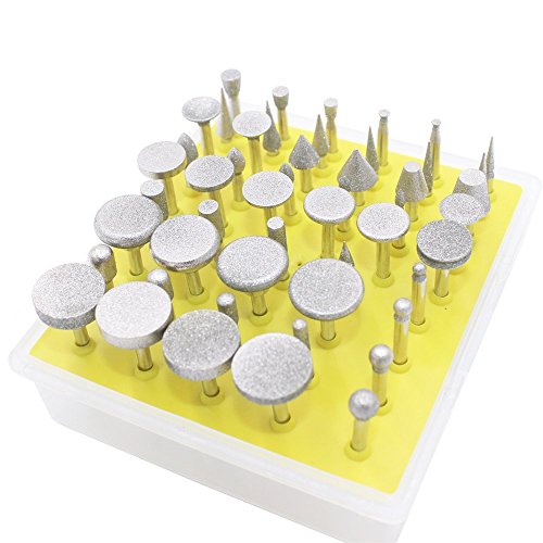 50-Piece Diamond Rotary Tool Set for Engraving & Carving