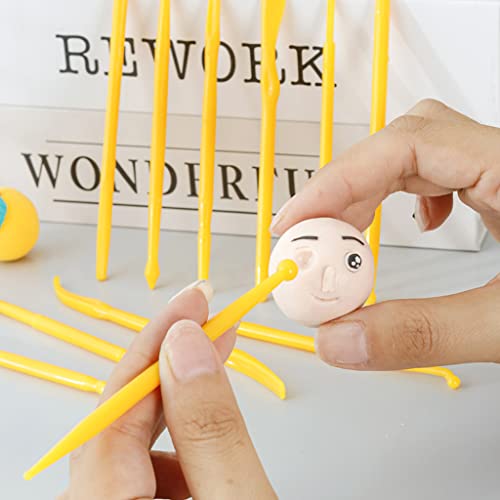 Beginner-friendly Polymer Carving Tool Kit with 14 Pieces