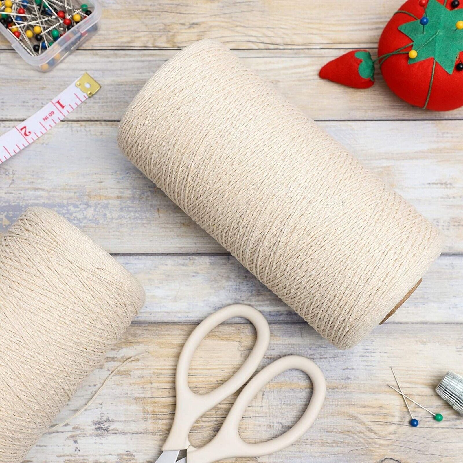 Natural Off White Loom Weaving Warp (2 Rolls)