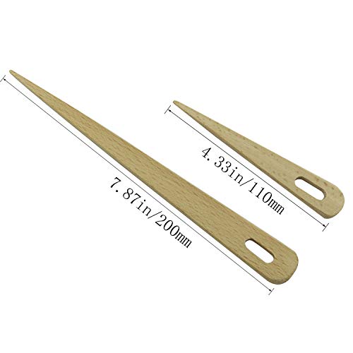5pc Wooden Weaving Needles for DIY Tapestry Crafts