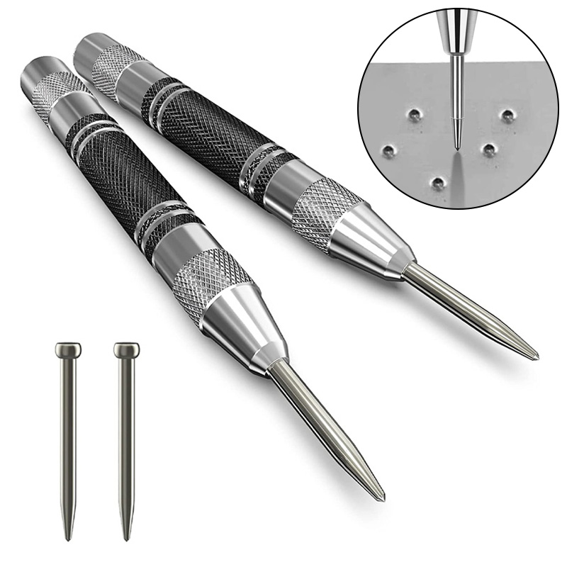 Adjustable Spring Loaded Automatic Punch for Metal Wood Glass