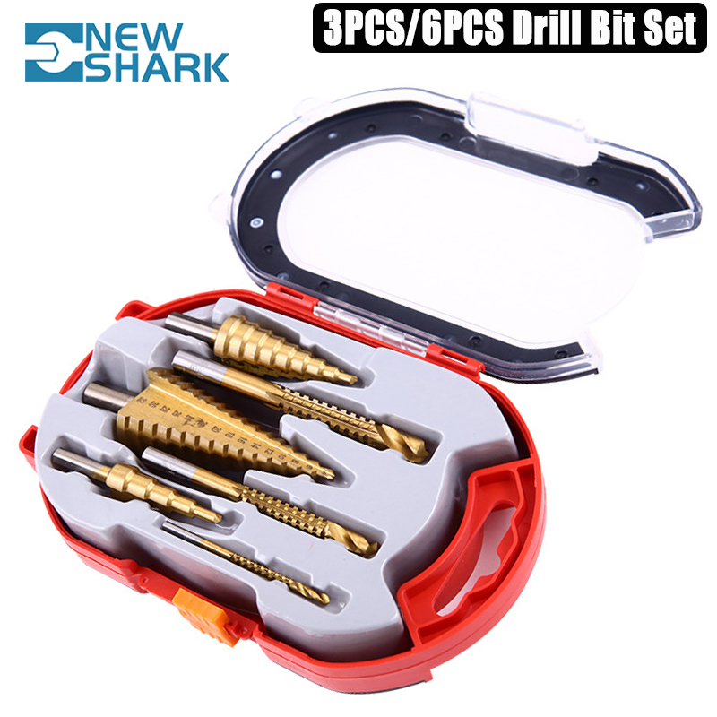 HSS Step Drill Bit Set – Titanium Coated