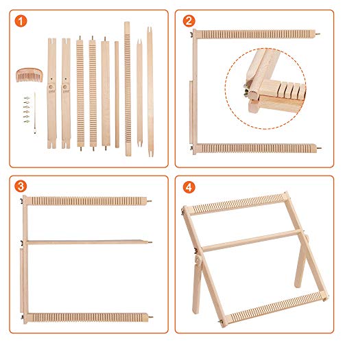 Large Wooden Weaving Loom for All Skill Levels