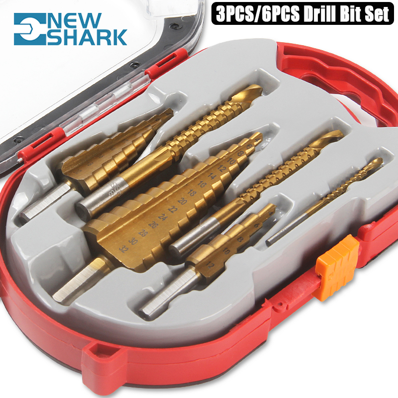 HSS Step Drill Bit Set – Titanium Coated
