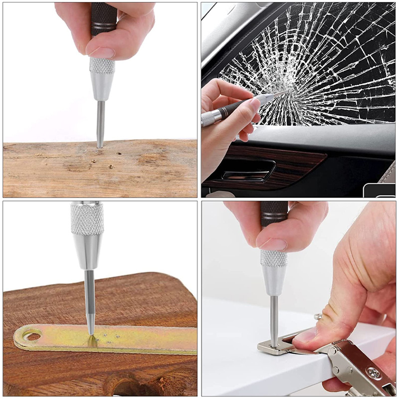 Adjustable Spring Loaded Automatic Punch for Metal Wood Glass
