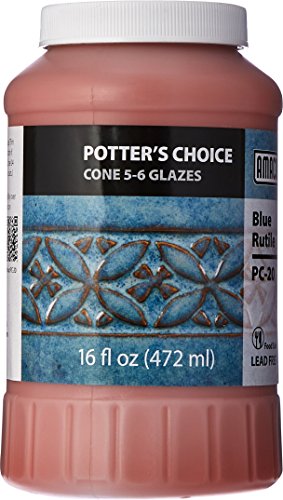 Blue Rutile Glaze for Pottery - 1 Pint