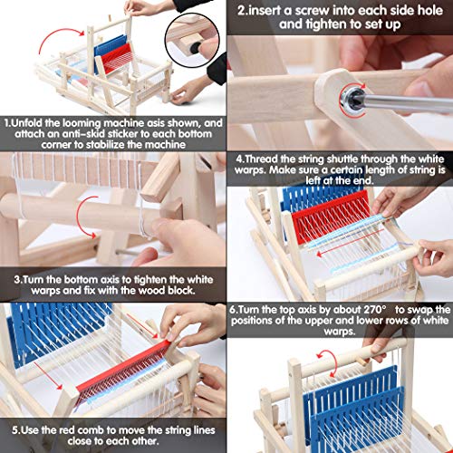 Wooden DIY Weaving Loom for Kids