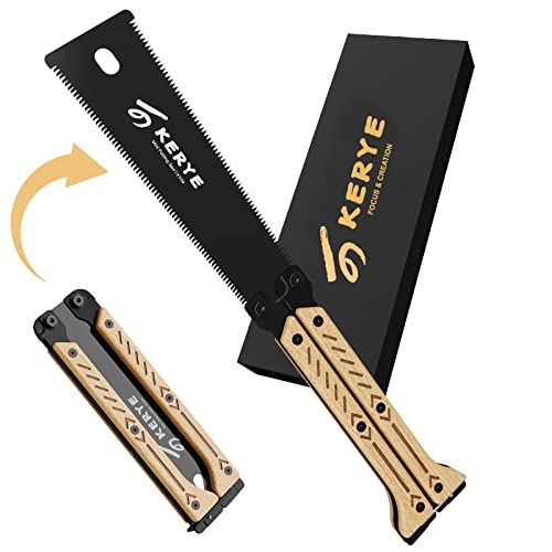 Mini Folding Woodworking Hand Saw, Double Edged