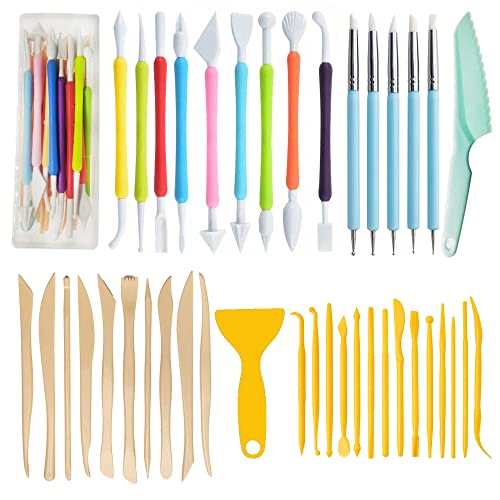 41-Piece Polymer Clay Tool Set for Artisans