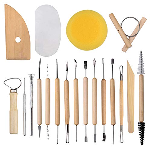 Essential 19-Piece Clay Sculpting Tool Set