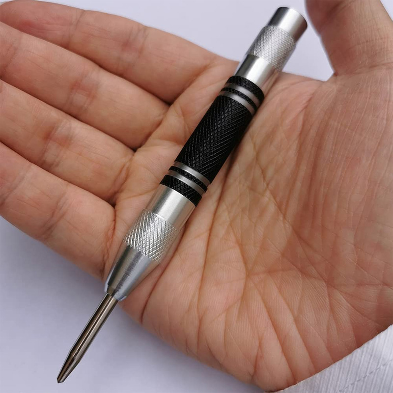 Adjustable Spring Loaded Automatic Punch for Metal Wood Glass