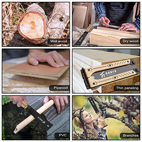 Mini Folding Woodworking Hand Saw, Double Edged