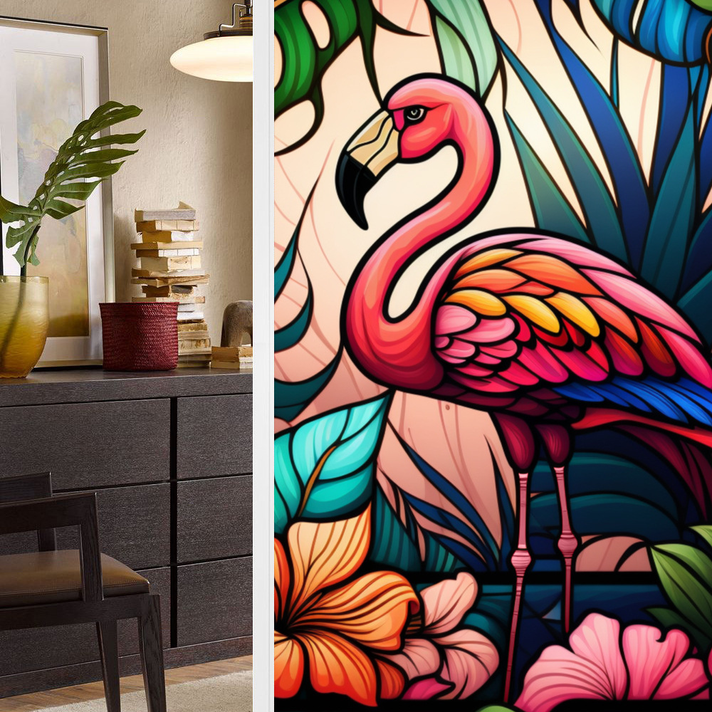 Retro Mastercrafts Window Stickers with Colorful Bird Design