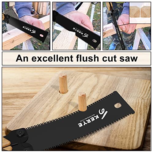 Mini Folding Woodworking Hand Saw, Double Edged