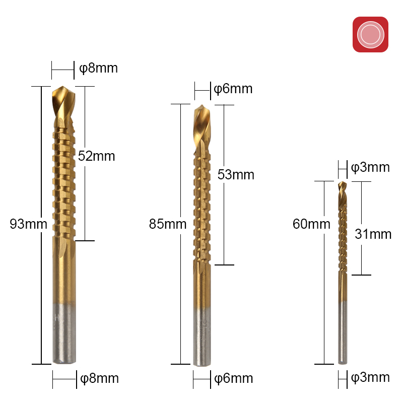 HSS Step Drill Bit Set – Titanium Coated