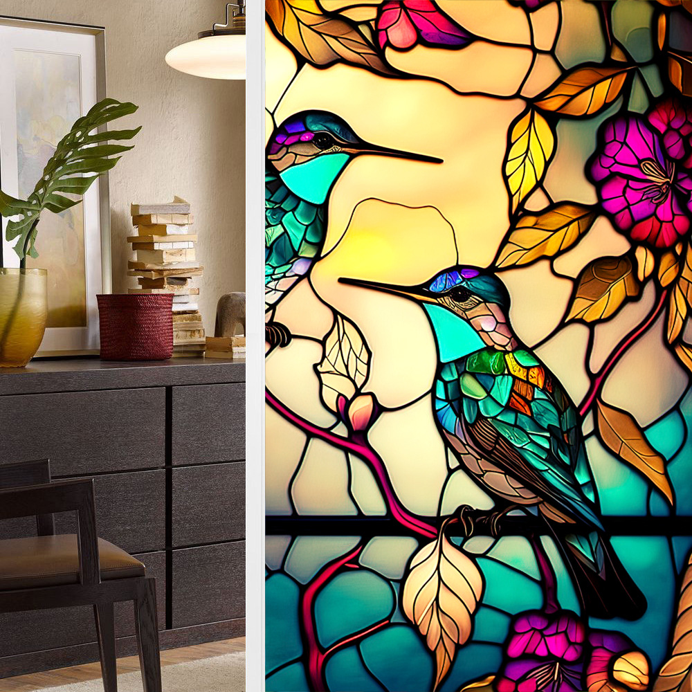 Retro Mastercrafts Window Stickers with Colorful Bird Design