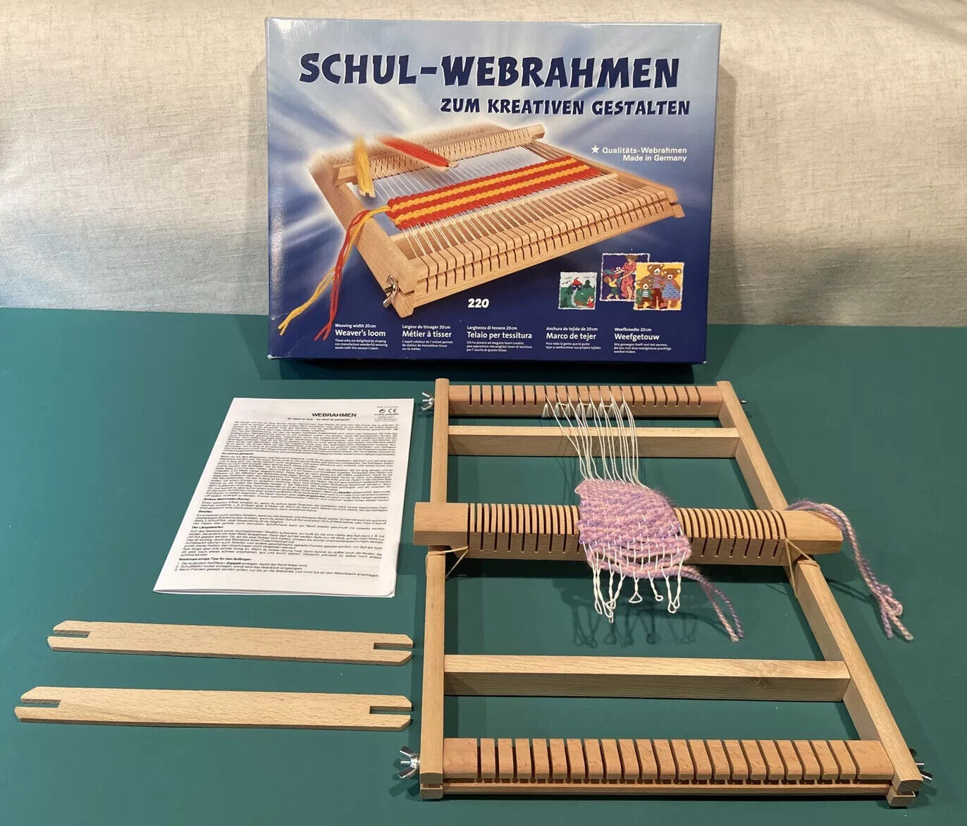 Schul Wooden Weavers Loom - 20 cm Width