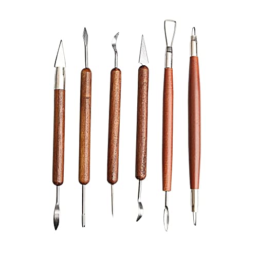 6-Piece Traditional Clay Sculpting Tools
