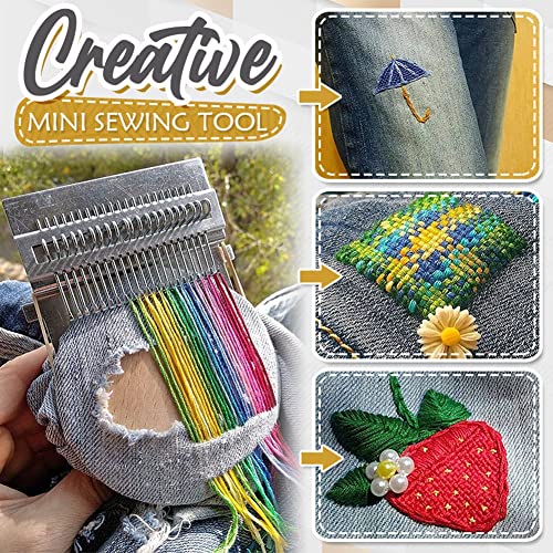 Portable Darning Loom for Beautiful Weaving Arts