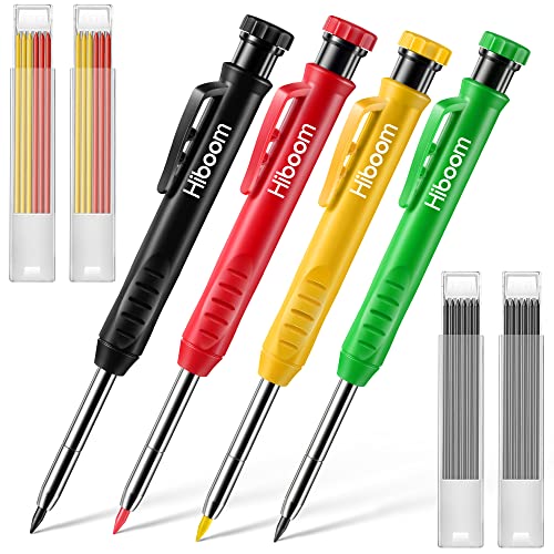Traditional Carpenter Pencil Set with Refills & Sharpener