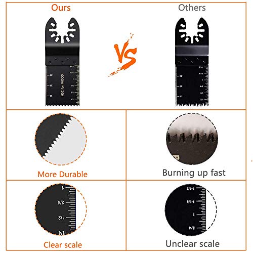 Traditional Woodworking Multitool Blades - 40 Pieces